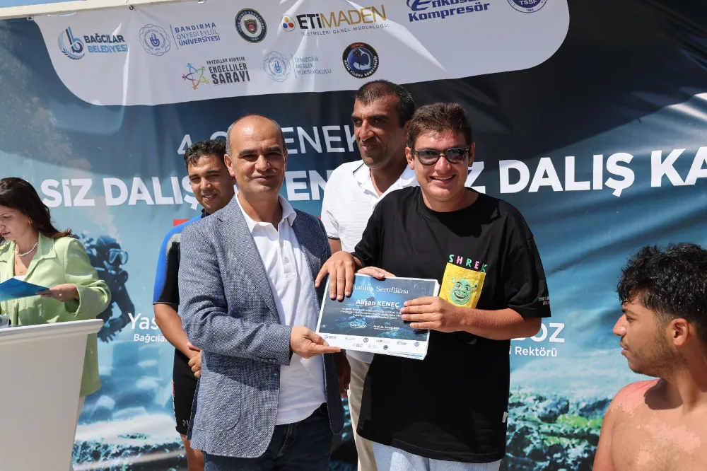 Bağcılarda Engellilerden Su Altı Dalışı 